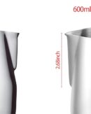 Silver Milk Frothing Pitcher Jug