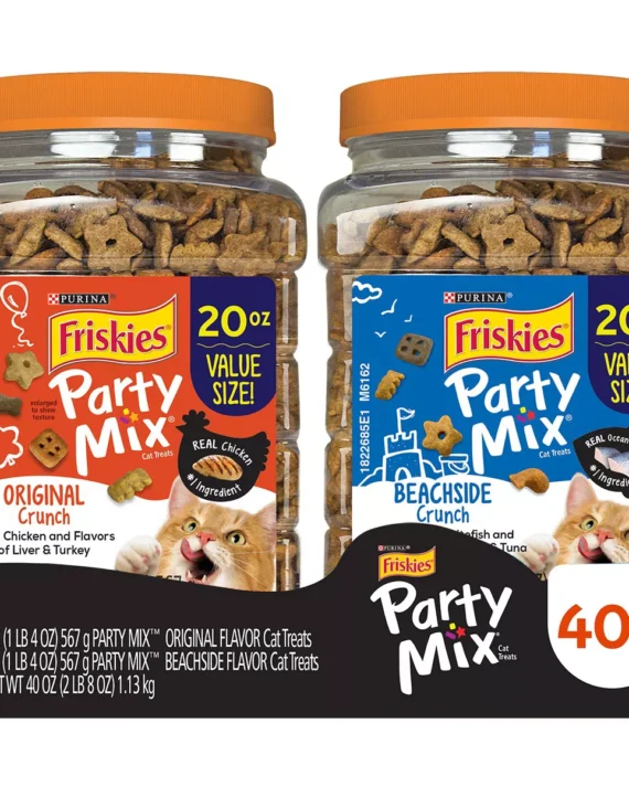 Purina Friskies Cat Treats Party Mix, 2 pk./20 oz.