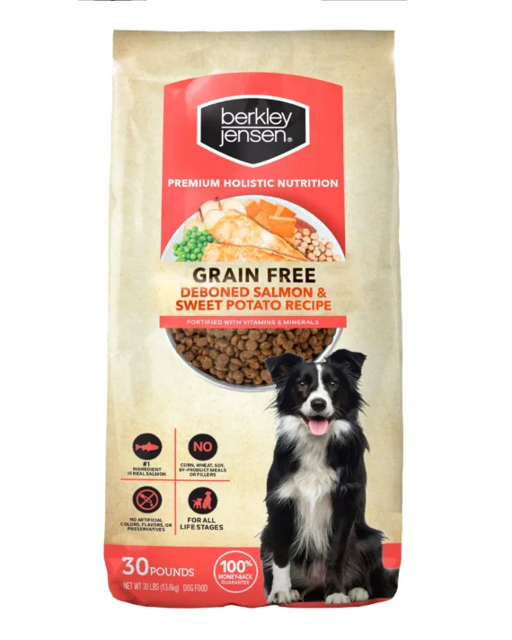 Berkley Jensen Grain Free Salmon and Sweet Potato Dry Dog Food, 30 lbs.