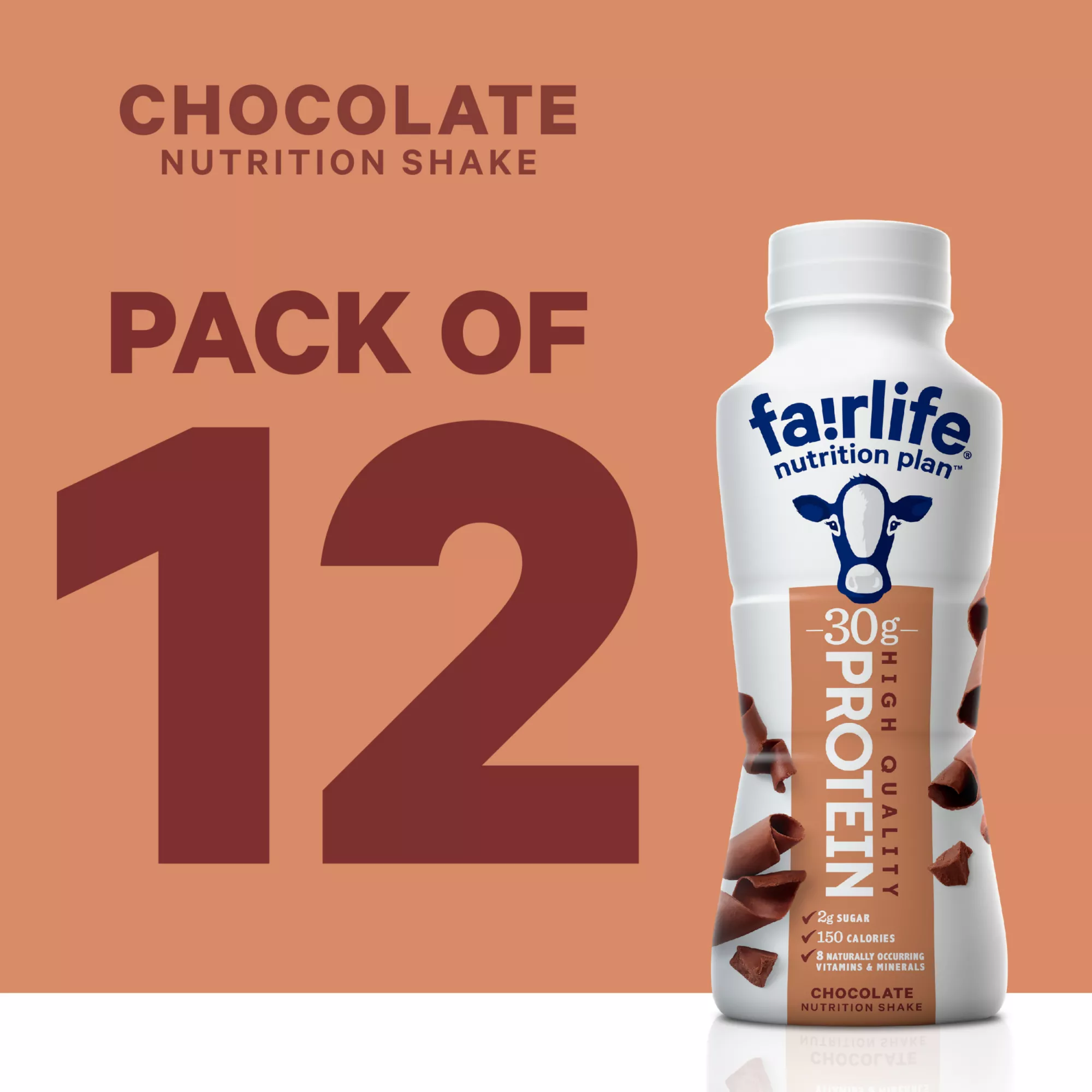 Fairlife Nutrition Plan High Protein Chocolate Shake, 30g Protein, 12 pk.