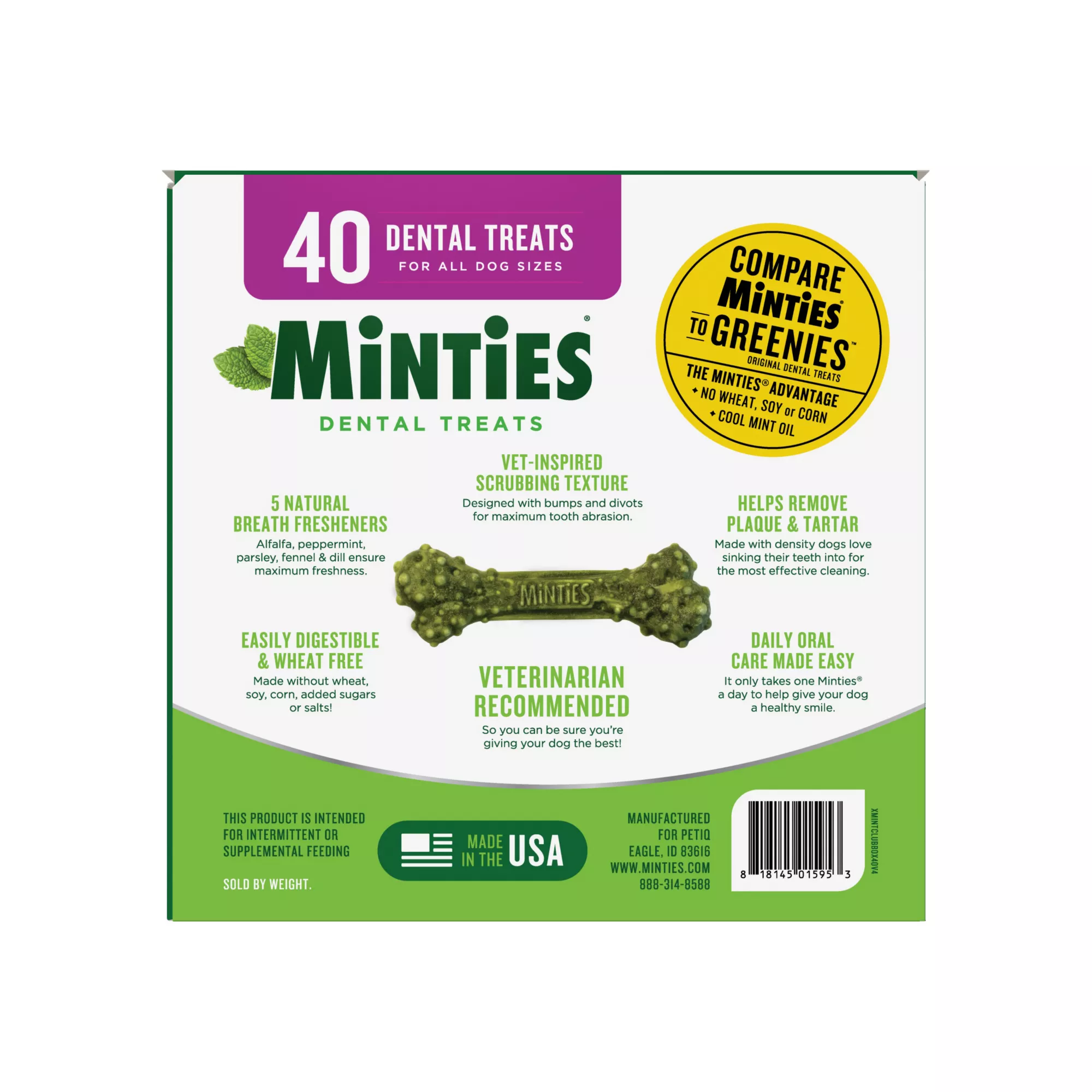 Minties Dental Treats, 40 ct.