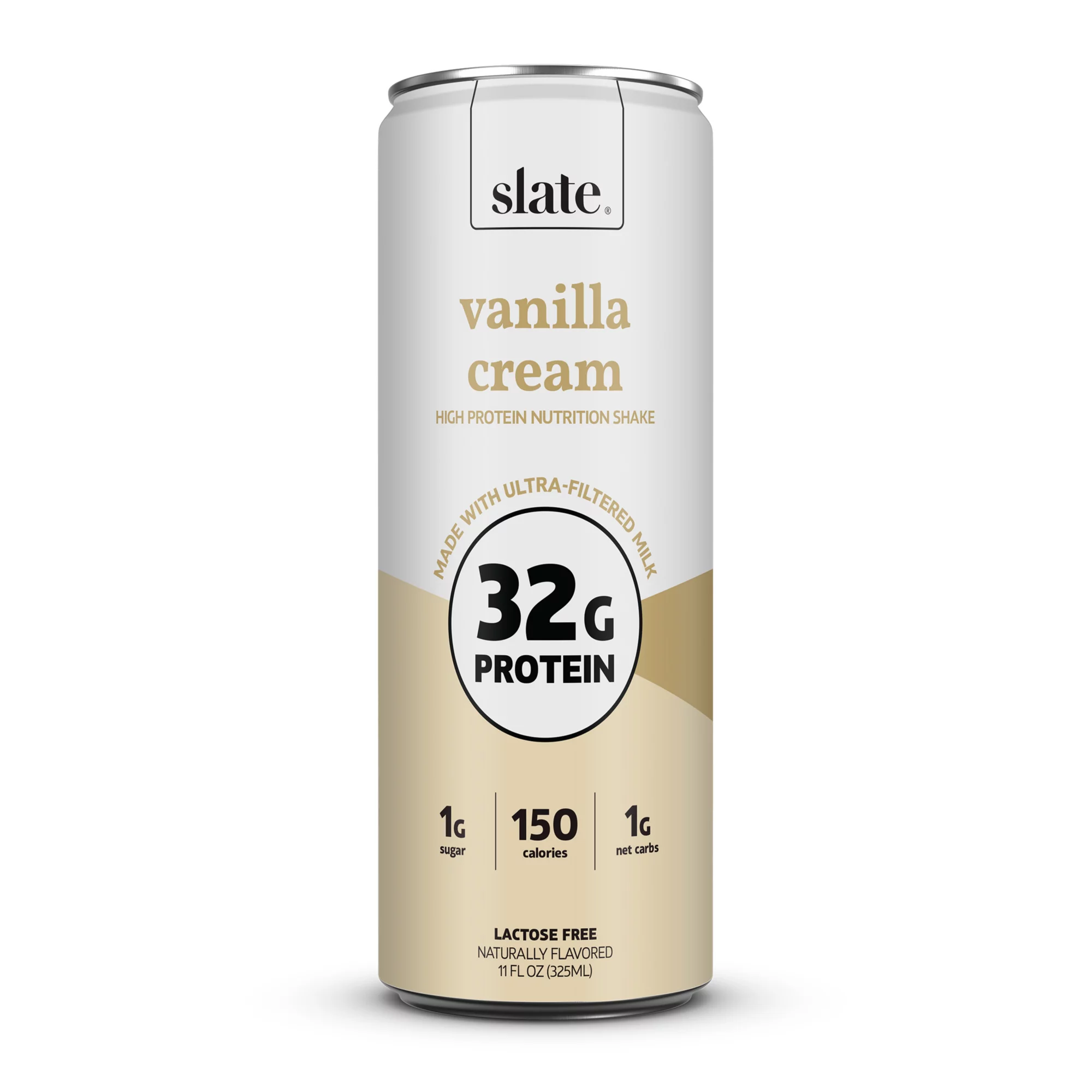 Slate Vanilla Cream Nutrition Shake, 32g Protein, 12 pk./11 oz.