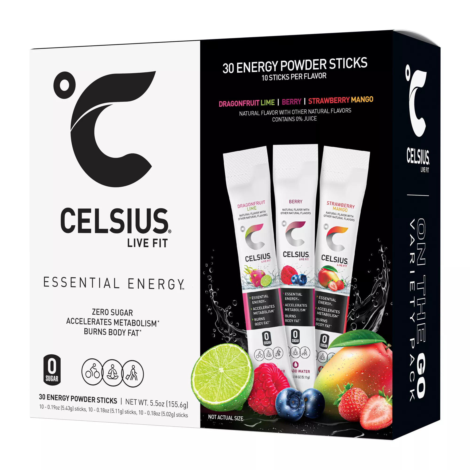 Celsius On-the-Go Energy Powder Sticks, 30 ct.