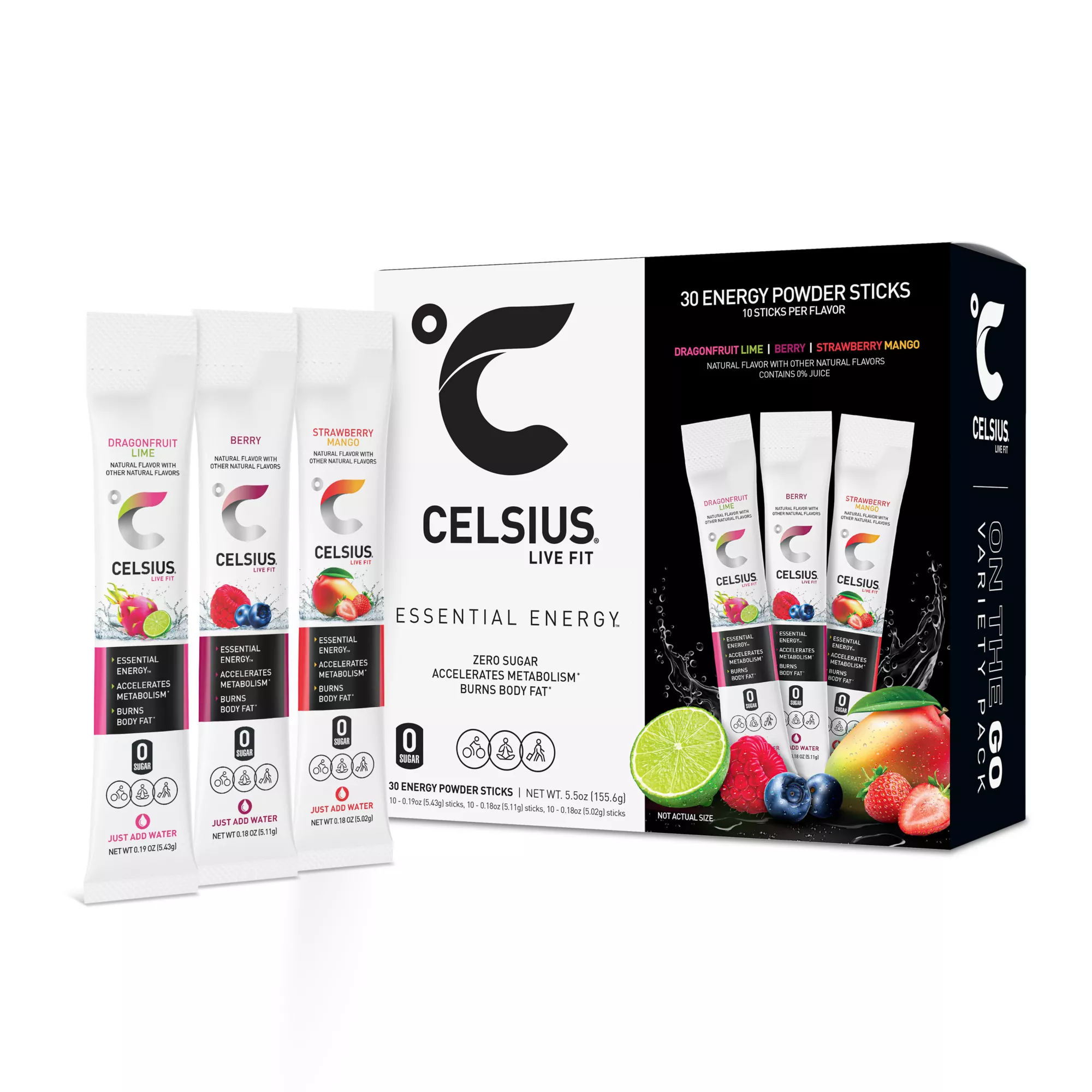 Celsius On-the-Go Energy Powder Sticks, 30 ct.