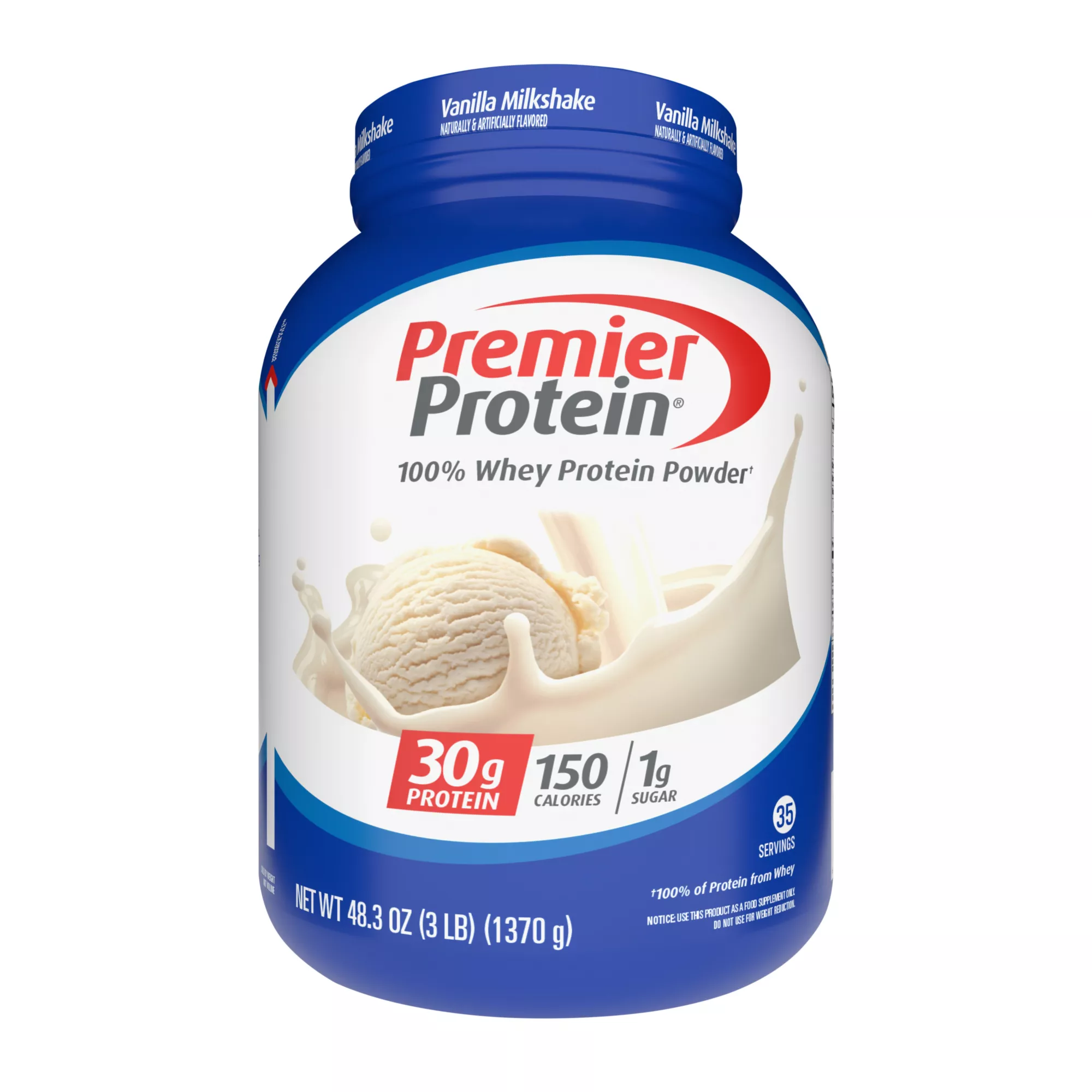 Premier Protein Powder Vanilla, 30g Protein, 35 Servings, 3 lbs.